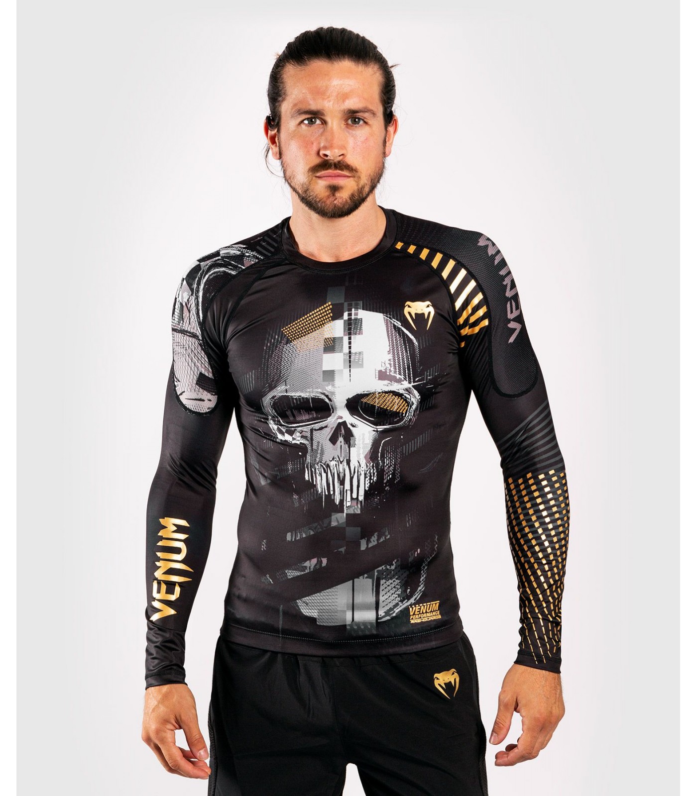 Рашгард - Venum Skull Rashguard - Long sleeves - Black​